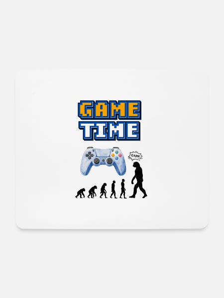 Game Time Retro Controller Entwicklung - Mousepad (Querformat) - Weiß
