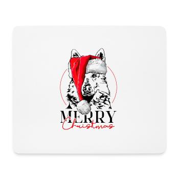 BERGER SUISSE BLANC Joyeux chien de Noël - Tapis de souris (format paysage) - blanc - Devant