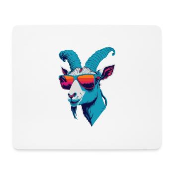 Rébellion des chèvres - Tapis de souris (format paysage) - blanc - Devant