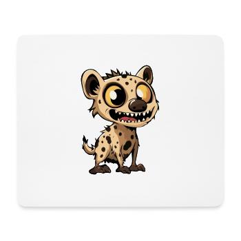 Hyène Halloween Drôle Zombie - Tapis de souris (format paysage) - blanc - Devant
