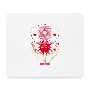 Embrace the sun: warmth and solar power - Mouse Pad (horizontal) - white - Front