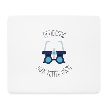 Opticienne aux petits soins - Tapis de souris (format paysage) - blanc - Devant