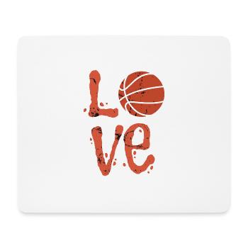 Love Basketball Spieler Basketballer Sport Spruch - Mousepad (Querformat) - Weiß - Vorne
