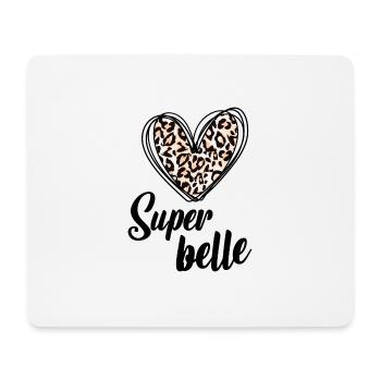 Super belle - Tapis de souris (format paysage) - blanc - Devant