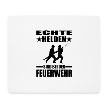 Feuerwehr - Mousepad (Querformat) - Weiß - Vorne