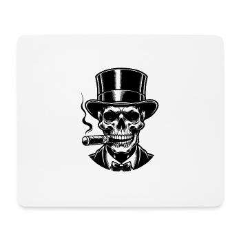 Gothic Skull Ästhetik trifft auf Halloween Style - Mousepad (Querformat) - Weiß - Vorne