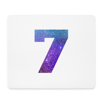 Galaxie Nummer 7 - Mousepad (Querformat) - Weiß - Vorne