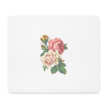Rose - Mousepad (Querformat) - Weiß - Vorne