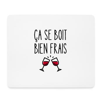 ça se boit bien frais - Tapis de souris (format paysage) - blanc - Devant