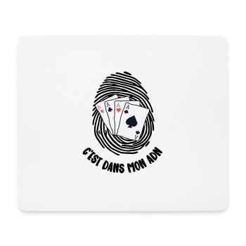 mon adn - Tapis de souris (format paysage) - blanc - Devant