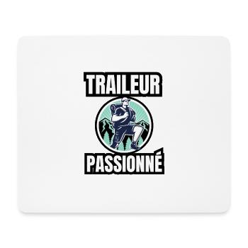 traileur passionné - Tapis de souris (format paysage) - blanc - Devant