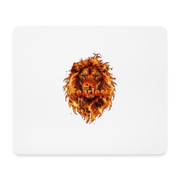 Be Fearless Flame Lion - Mouse Pad (horizontal) - white - Front