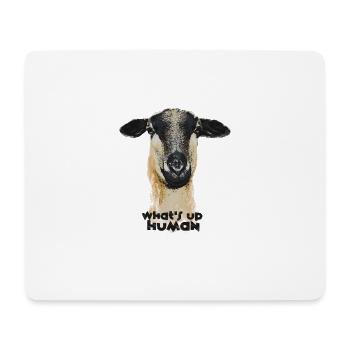 What´s up, Human - Mousepad (Querformat) - Weiß - Vorne