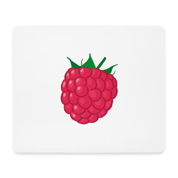 Raspberry Illustration Gift Idea - Mouse Pad (horizontal) - white - Front