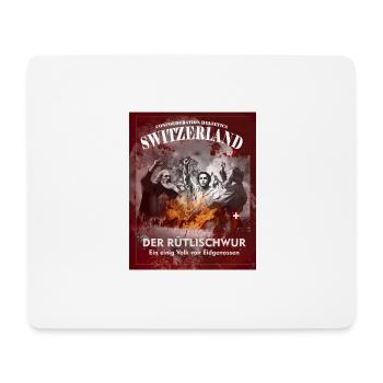 Print Swiss Rütli Oath Hoodie or T-Shirt - Mouse Pad (horizontal) - white - Front