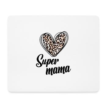 Super mama - Tapis de souris (format paysage) - blanc - Devant