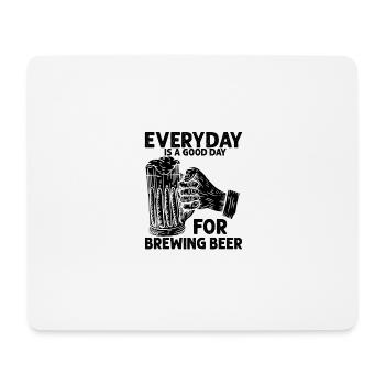 Bier brauen - Mousepad (Querformat) - Weiß - Vorne