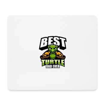 Tortue - Tapis de souris (format paysage) - blanc - Devant