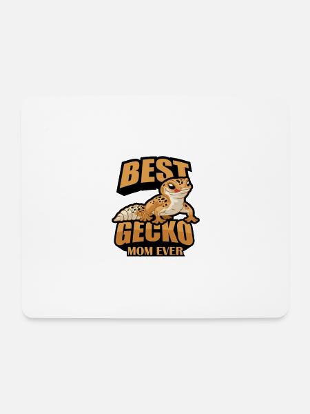 Gecko - Mousepad (Querformat) - Weiß