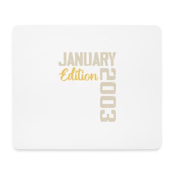 Birthday gift born in January 2003 - 2003 - Mouse Pad (horizontal) - white - Front
