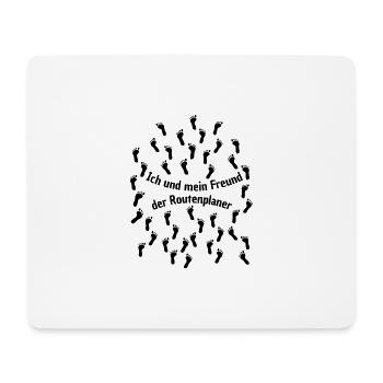 my friend the route planner - Mouse Pad (horizontal) - white - Front