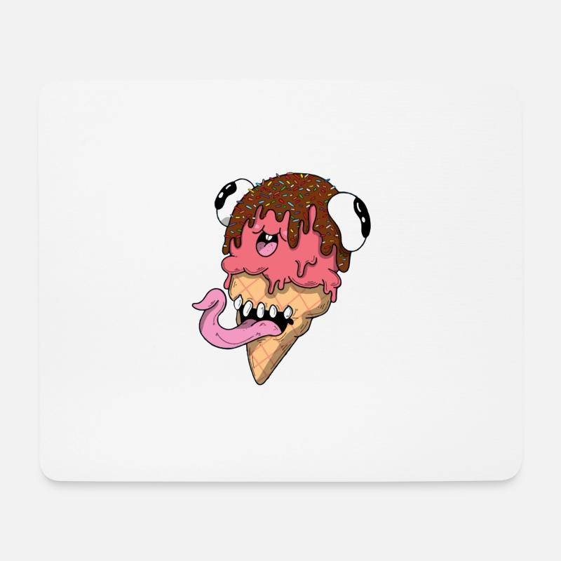 Eisprobe - Mousepad (Querformat) - Weiß