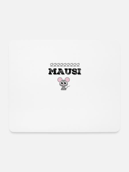 Mausi Maus Mäuschen - Mousepad (Querformat) - Weiß
