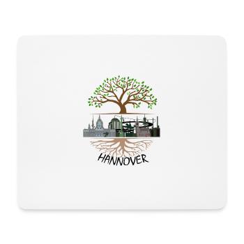 Enracinée à Hanovre - J'aime ma ville - Tapis de souris (format paysage) - blanc - Devant