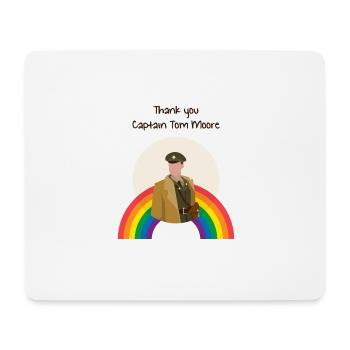 Thank you Captain Tom Moore - Mouse Pad (horizontal) - white - Front
