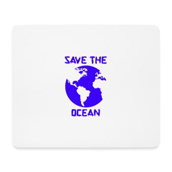 Save the Ocean - Mousepad (Querformat) - Weiß - Vorne