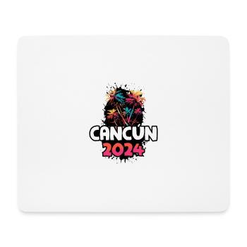 Cancun 2024 Vacation Travel Colorful - Mouse Pad (horizontal) - white - Front