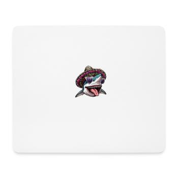 Malle Party Team Hai Lustig - Mousepad (Querformat) - Weiß - Vorne