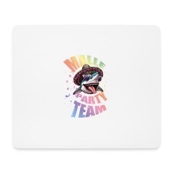 Malle Party Team Lustig - Mousepad (Querformat) - Weiß - Vorne