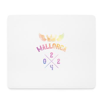 Mallorca 2024 Krone Team Bunt - Mousepad (Querformat) - Weiß - Vorne