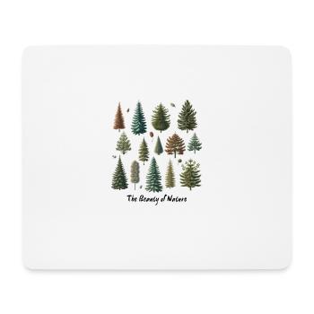 La beauté de la nature, des arbres et des fruits d’autrefois - Tapis de souris (format paysage) - blanc - Devant