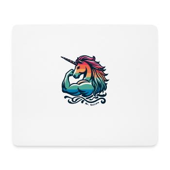 M. Licorne Athletic Fantasy Muscle Horse - Tapis de souris (format paysage) - blanc - Devant