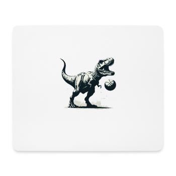 T-rex Basketball Player Dinosaur Sports Dino - Mouse Pad (horizontal) - white - Front
