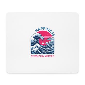 Dire que « le bonheur vient par vagues » Karma Balance - Tapis de souris (format paysage) - blanc - Devant