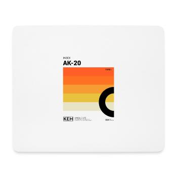 80er Design Kassette Label Motiv Farbverlauf - Mousepad (Querformat) - Weiß - Vorne