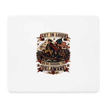 Crossing The Delaware Retro | Humour Histoire USA - Tapis de souris (format paysage) - blanc - Devant