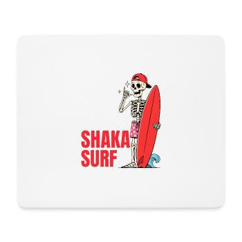 Shaka Surf Skeleton Surf Surfeur d’été - Tapis de souris (format paysage) - blanc - Devant