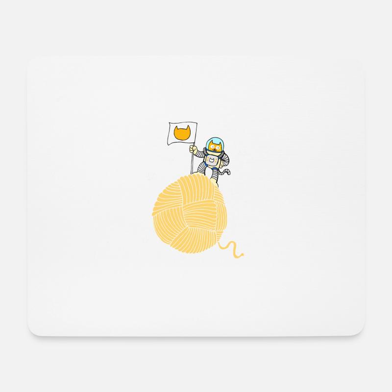 GATONAUTA - Mouse Pad (horizontal) - white