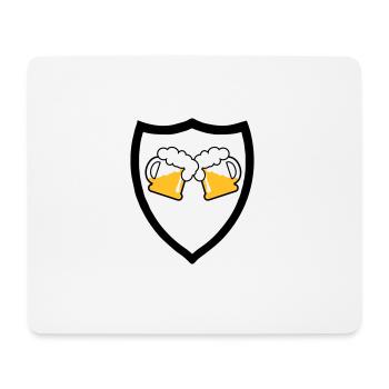 Emblème de la bière 3c - Tapis de souris (format paysage) - blanc - Devant