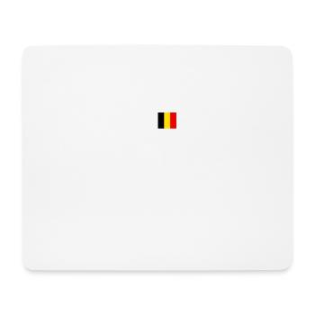 ECG heartbeat Belgium - Mouse Pad (horizontal) - white - Front