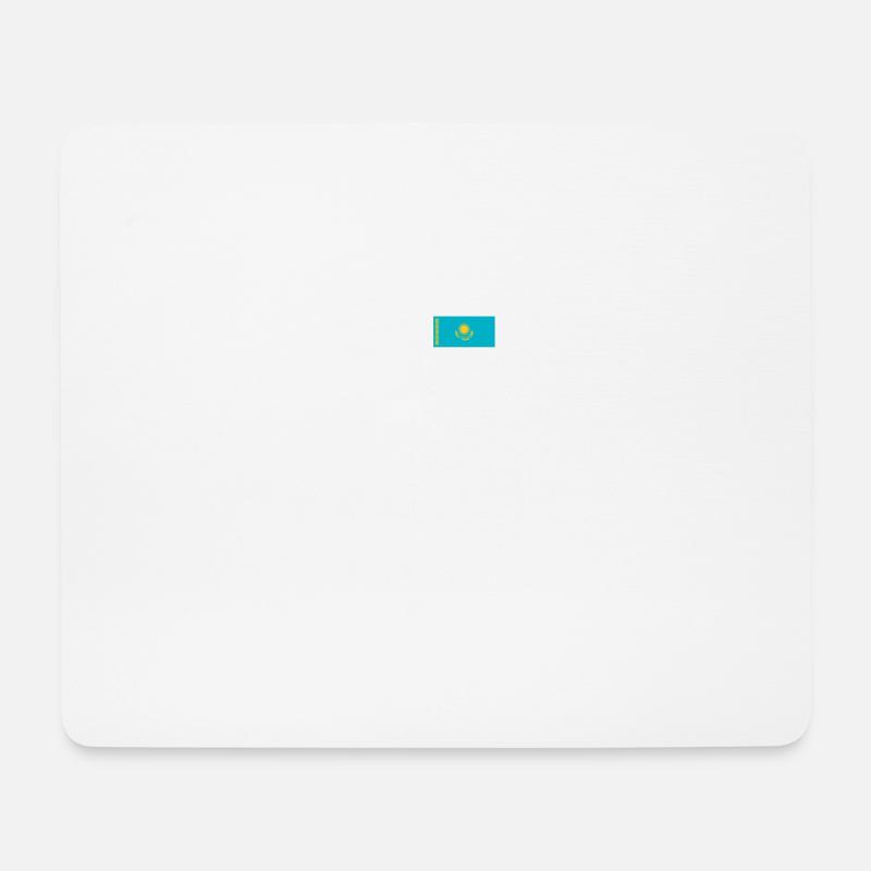 EKG heartbeat Kasachstan - Mousepad (Querformat) - Weiß