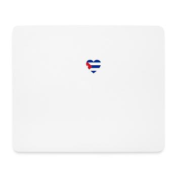 I LOVE ekg heartbeat Kuba Cuba - Tapis de souris (format paysage) - blanc - Devant