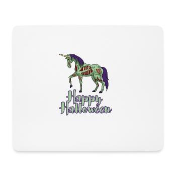 Halloween Einhorn untot Zombie lustig Geschenk - Mousepad (Querformat) - Weiß - Vorne