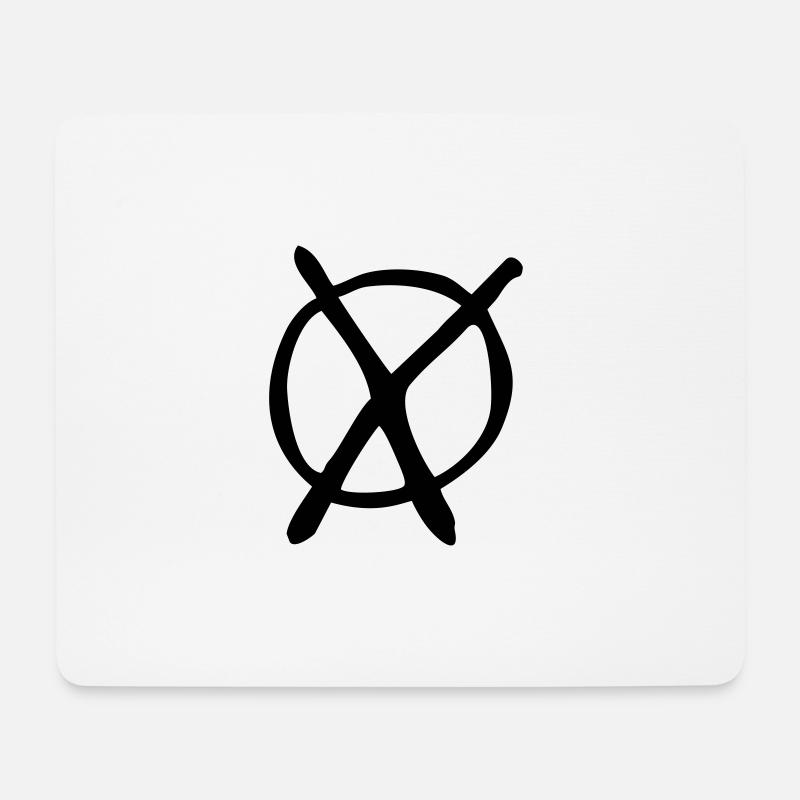 Wahl Partei Kreuz - Mousepad (Querformat) - Weiß