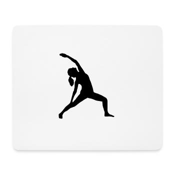 Fitness | Gymnastique | aérobic | ajustement | formateur Yoga - Tapis de souris (format paysage) - blanc - Devant