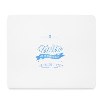 Finger weg! verrückte Tante Verwandte Familie Kind - Mousepad (Querformat) - Weiß - Vorne